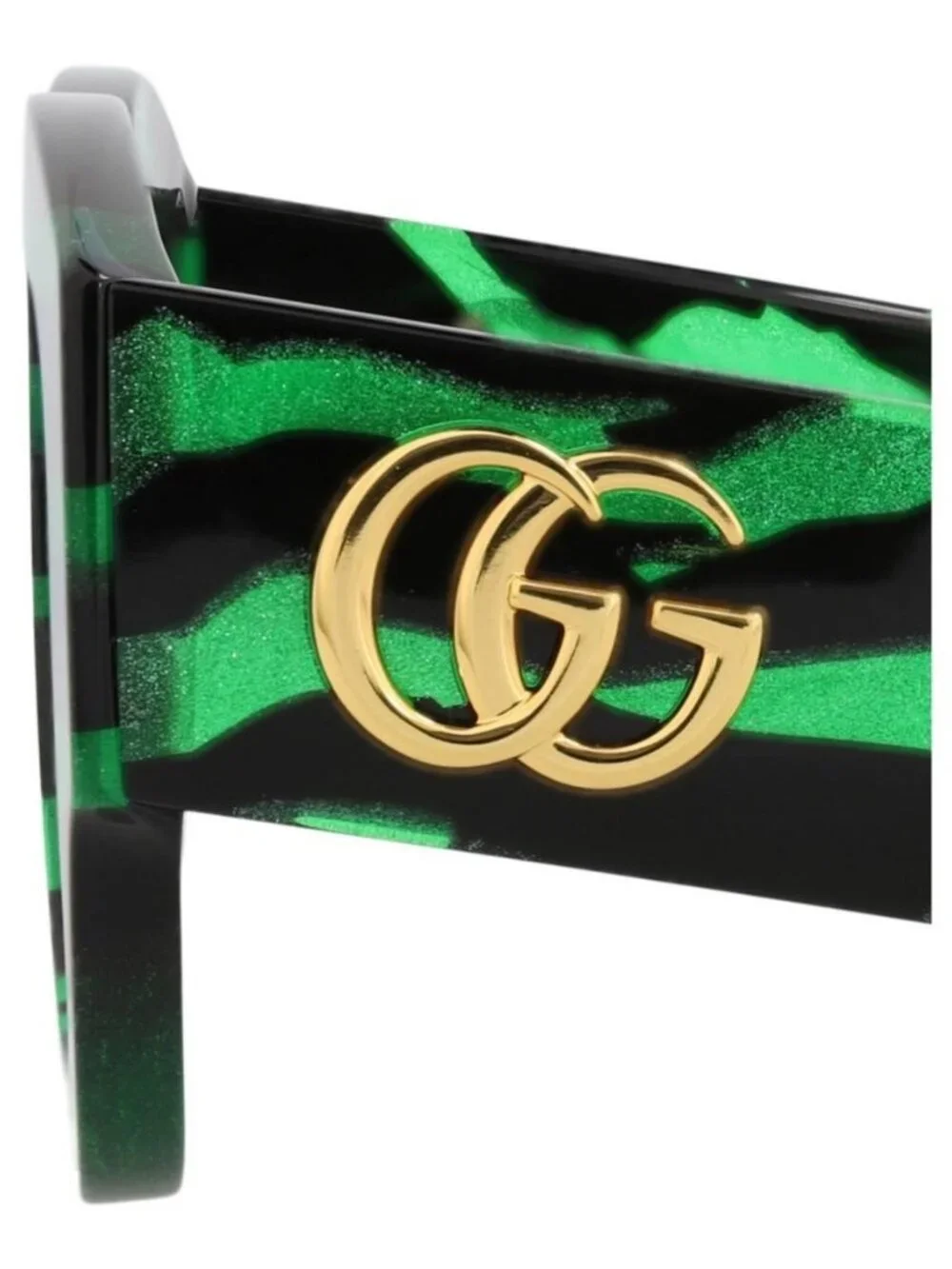 New Gucci Womens Square/Rectangle Black Black Grey Fashion Designer Sunglasses